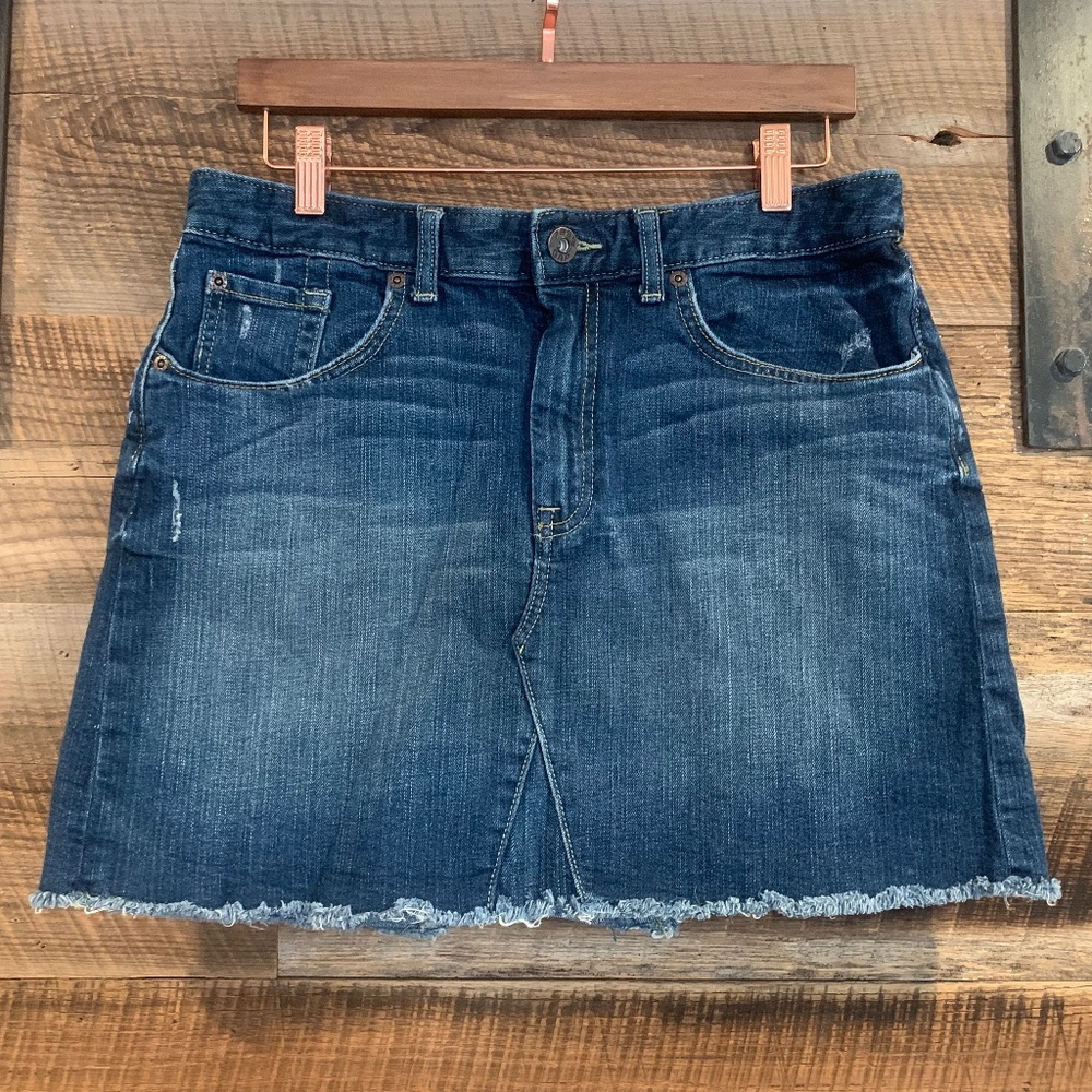EUC - Gap Jeans Denim Mini Skirt - Blue - Size 12